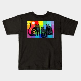 Colourful cats 53 paper Kids T-Shirt